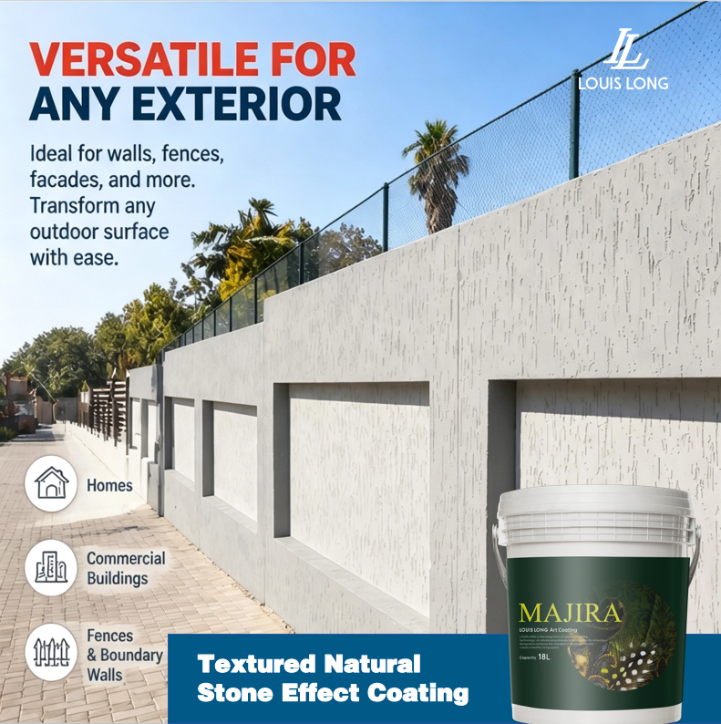 Exterior wall texture paint